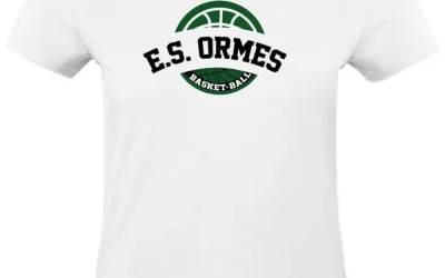 Tshirt coton femme Blanc logo face