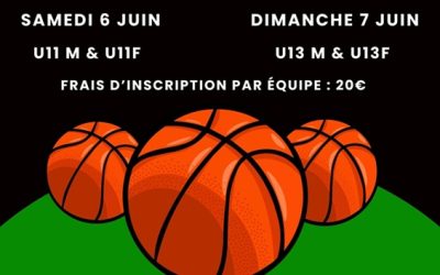 Tournoi U11 et U13 – 6 et 7 juin 2026