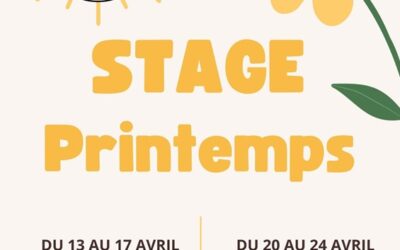Stage de printemps 2026